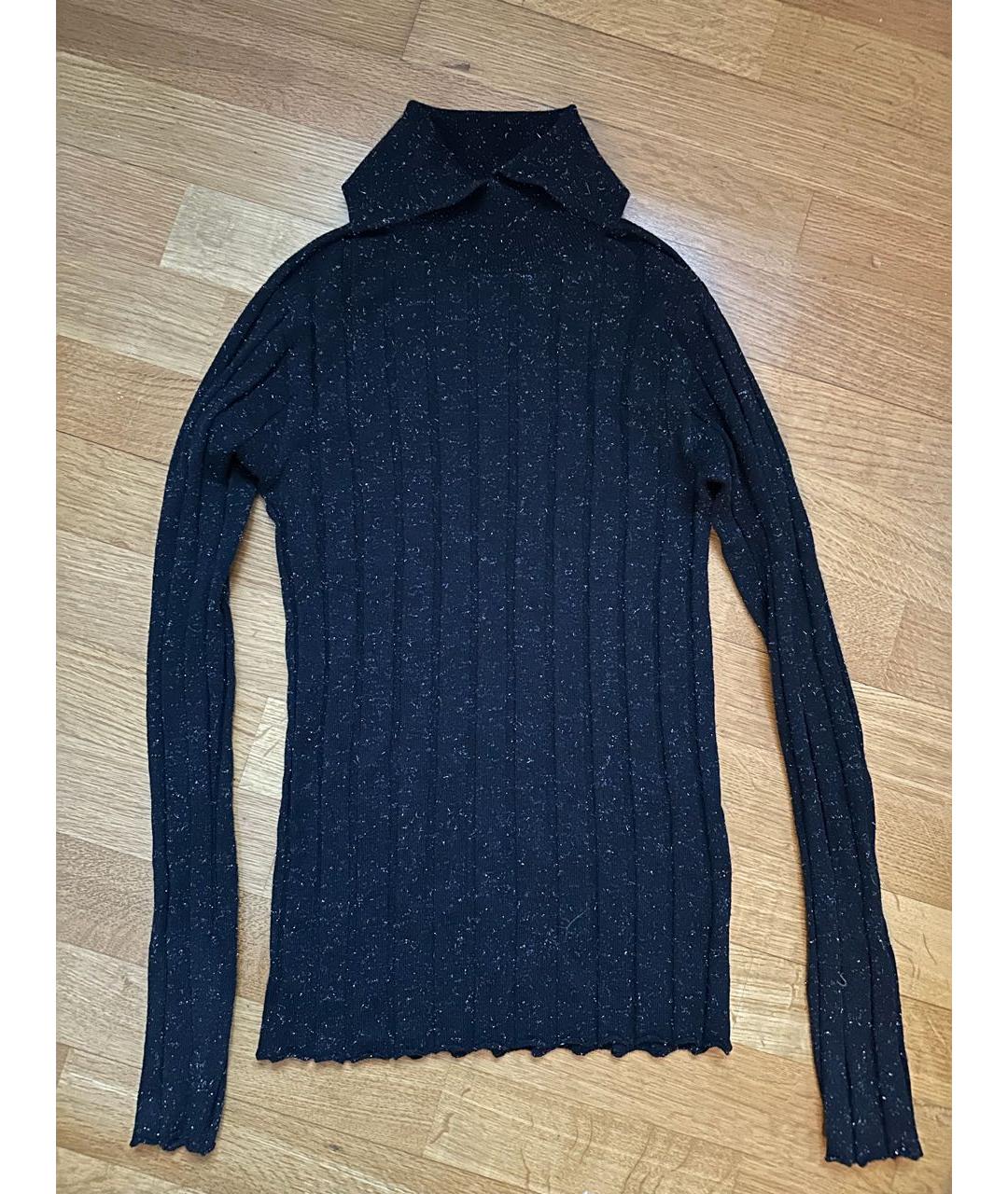 PESERICO Черная шерстяная водолазка, фото 6