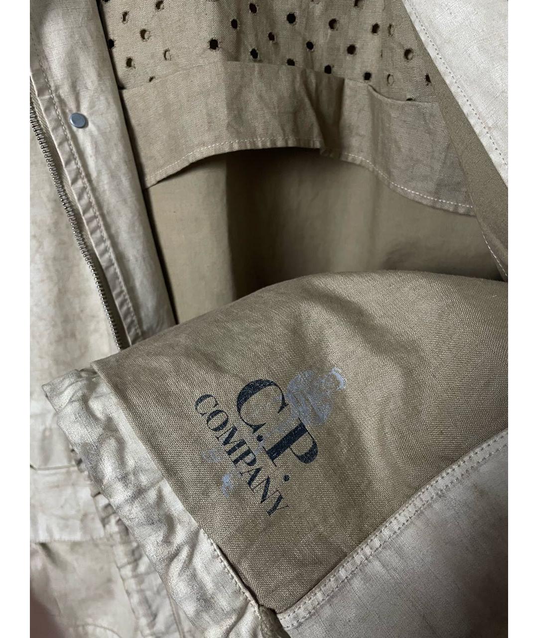CP COMPANY Бежевая льняная куртка, фото 7