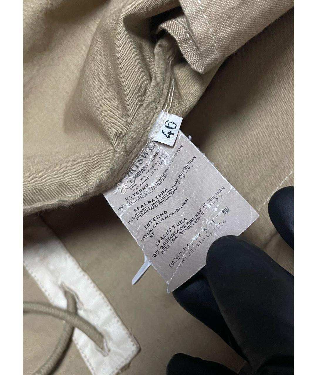 CP COMPANY Бежевая льняная куртка, фото 5