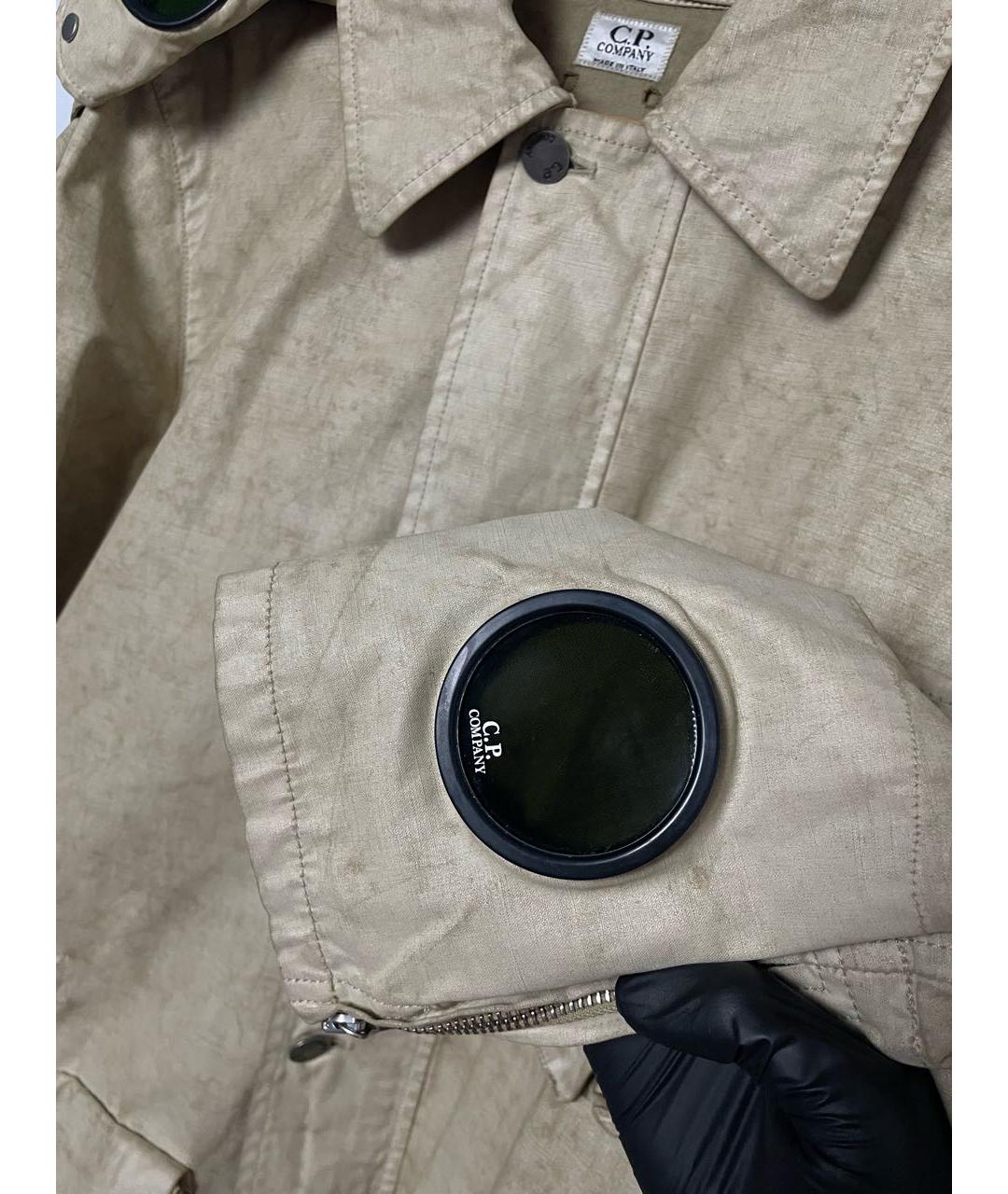 CP COMPANY Бежевая льняная куртка, фото 6