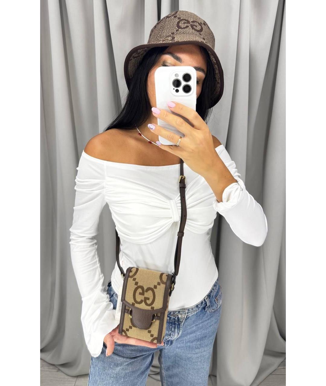 GUCCI Коричневая сумка через плечо, фото 5