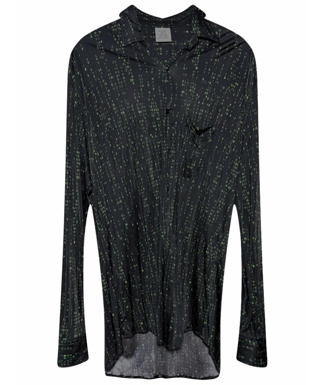 VETEMENTS Черная вискозная рубашка, фото 1