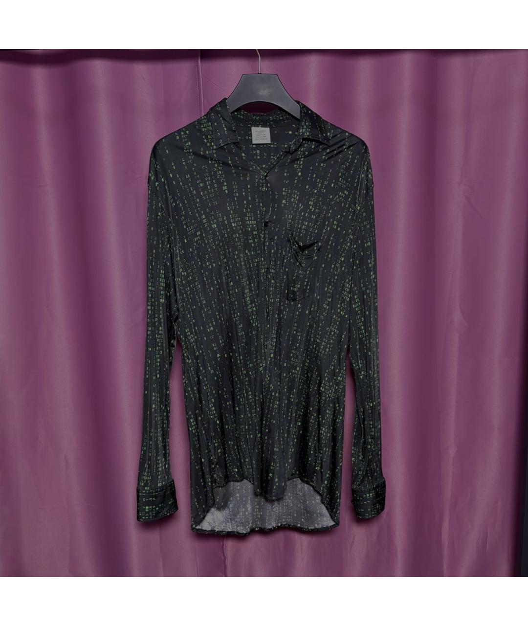 VETEMENTS Черная вискозная рубашка, фото 7