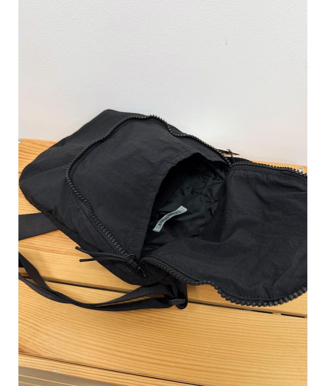 CP COMPANY Черная синтетическая сумка на плечо, фото 3