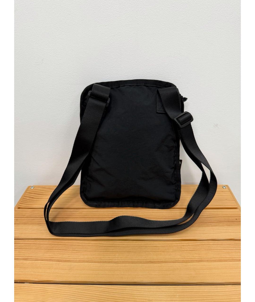 CP COMPANY Черная синтетическая сумка на плечо, фото 2