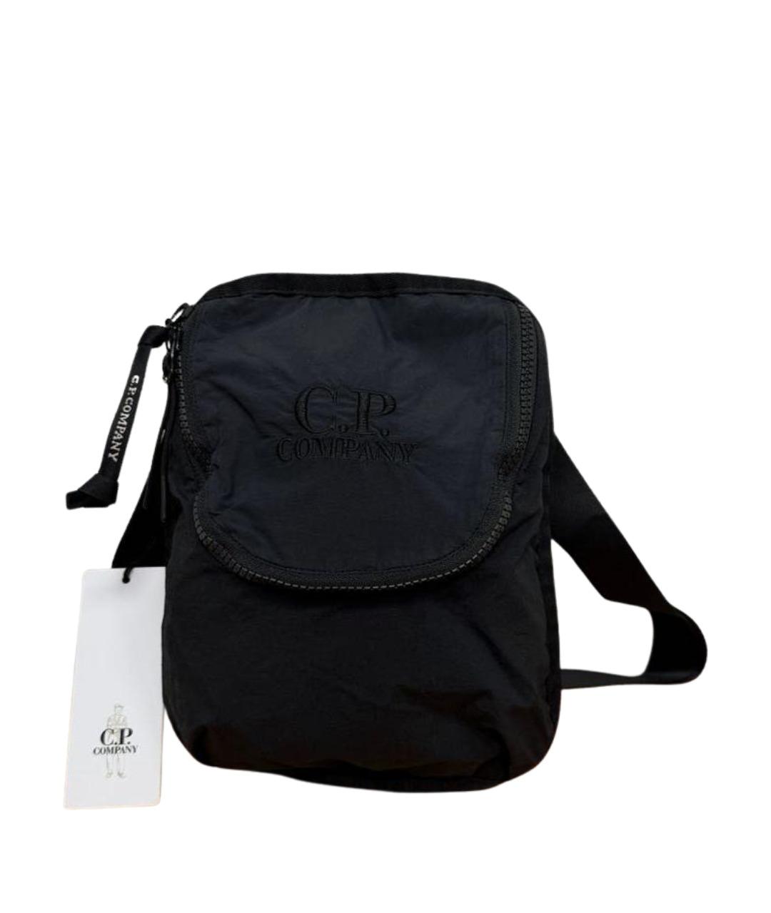 CP COMPANY Черная синтетическая сумка на плечо, фото 1