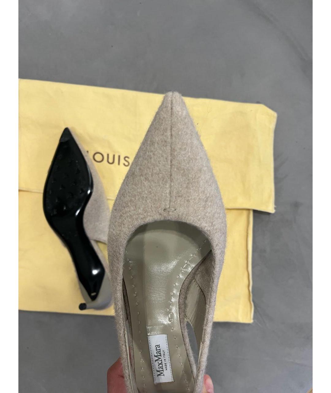 MAX MARA Бежевые туфли, фото 3