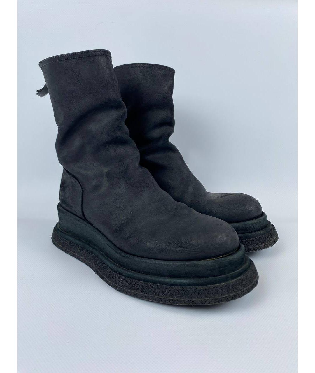 PREMIATA Черные кожаные высокие ботинки, фото 3