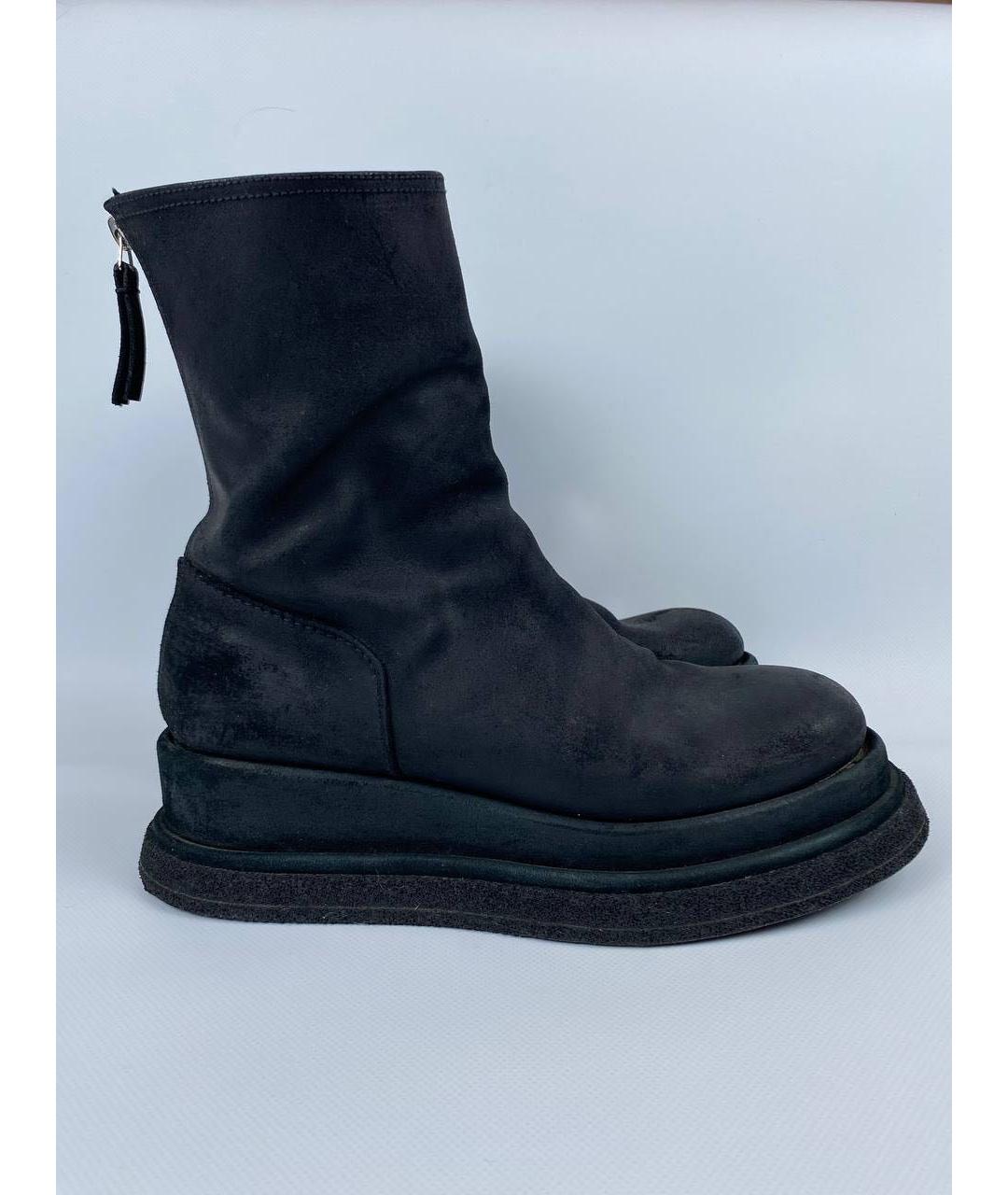 PREMIATA Черные кожаные высокие ботинки, фото 9