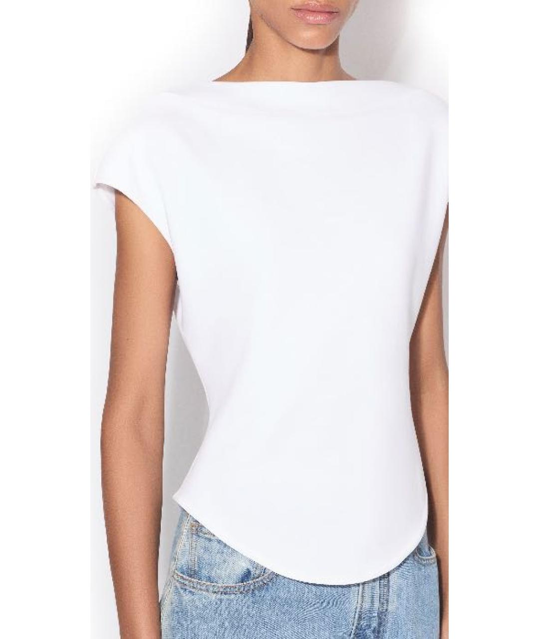 ALAIA Белая хлопковая футболка, фото 4