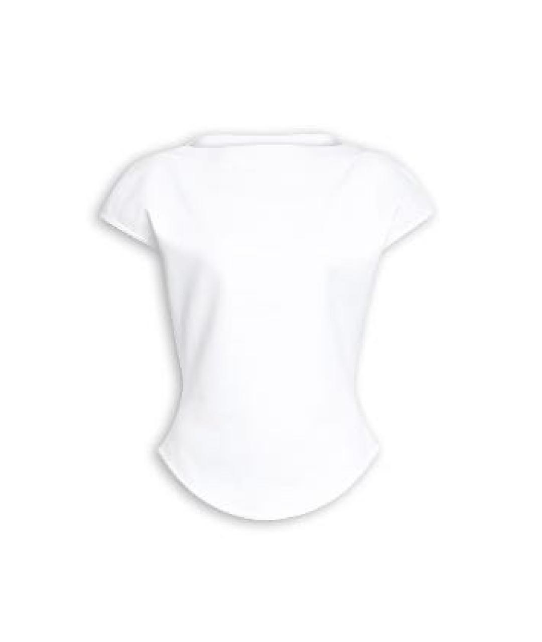 ALAIA Белая хлопковая футболка, фото 9