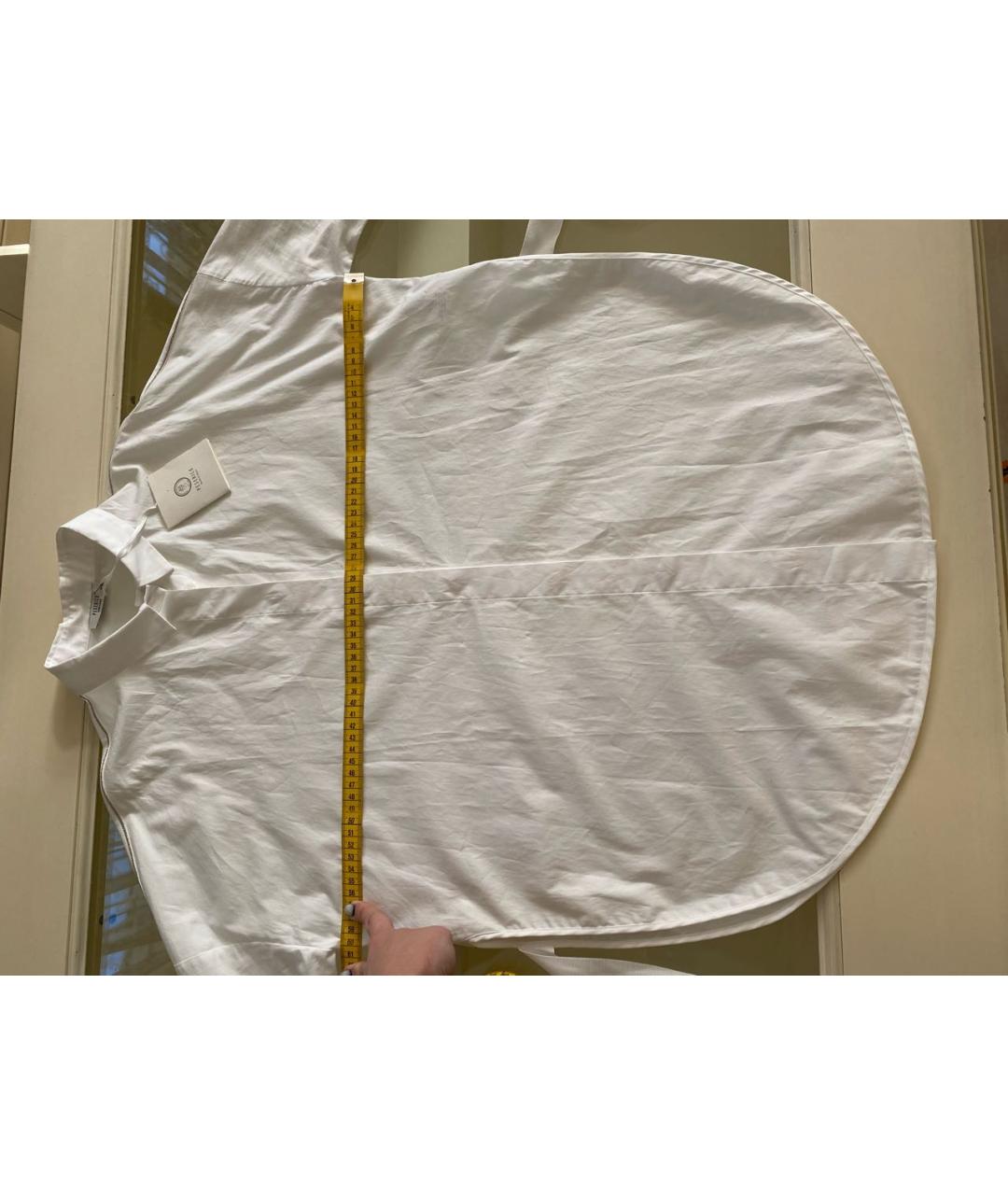 PESERICO Белая хлопко-эластановая рубашка, фото 8