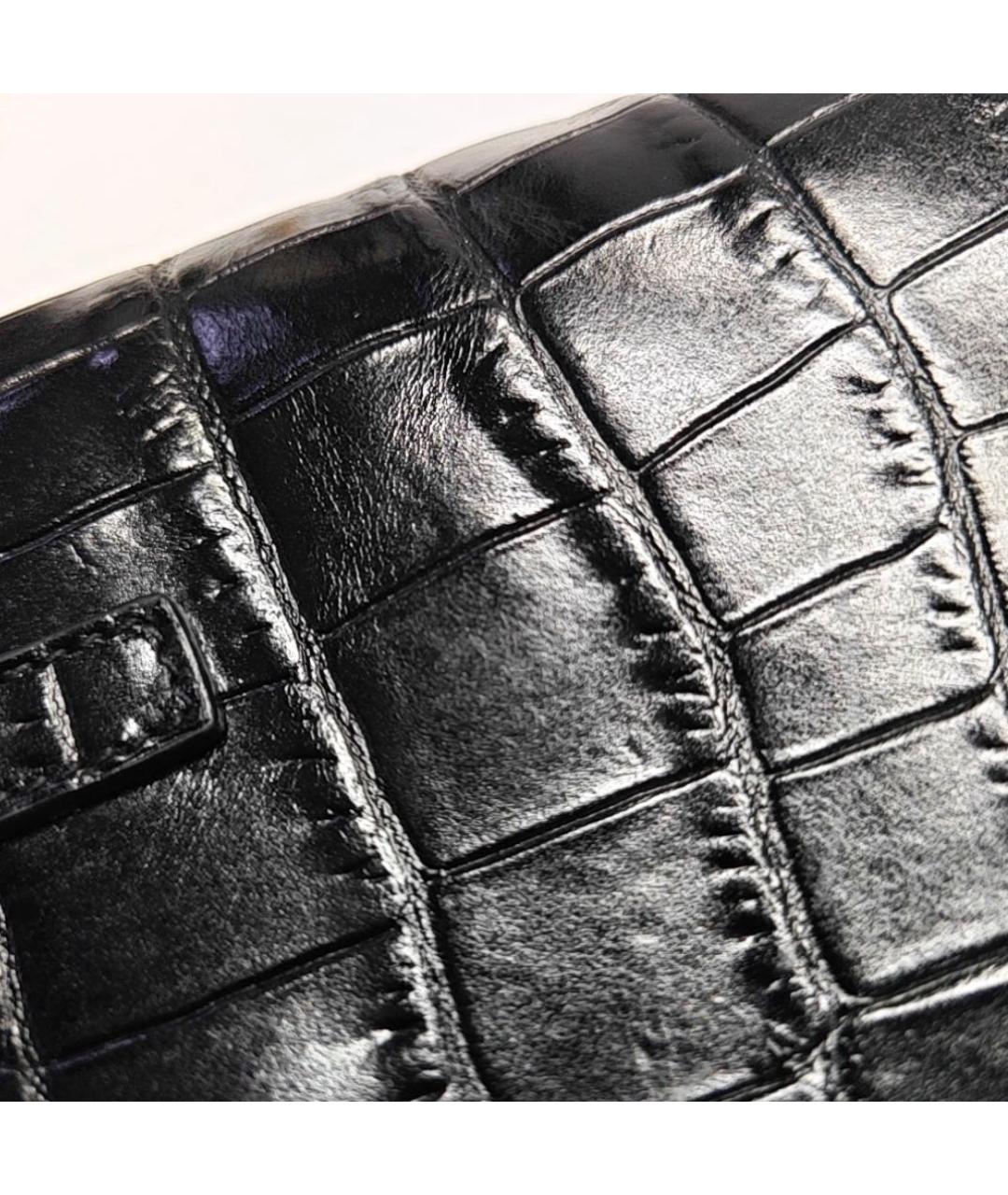 SAINT LAURENT Черная кожаная сумка тоут, фото 6