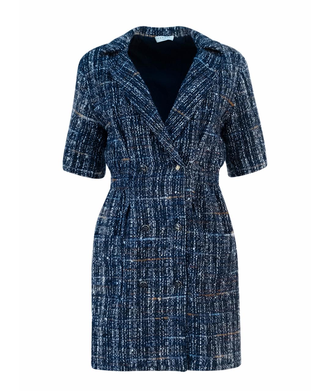 SANDRO Темно-синее повседневное платье, фото 1