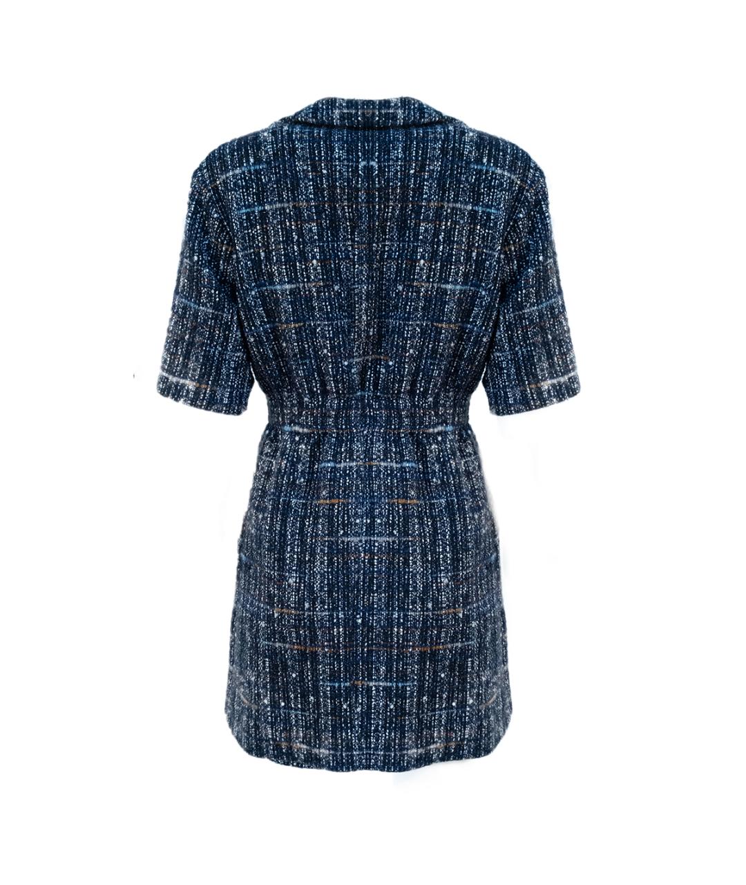 SANDRO Темно-синее повседневное платье, фото 2