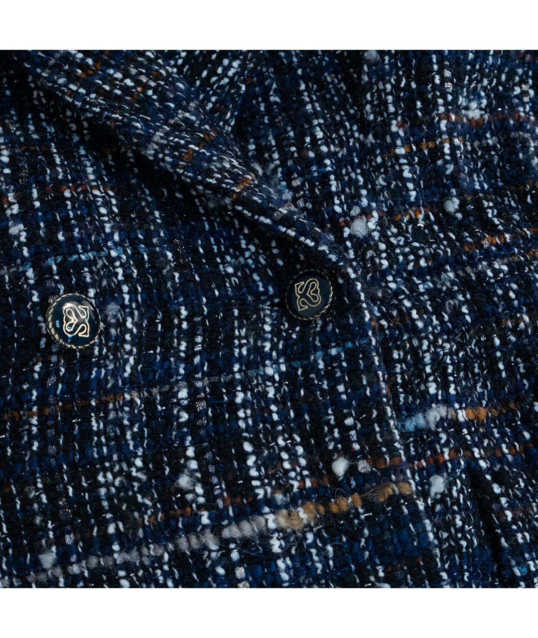 SANDRO Темно-синее повседневное платье, фото 4