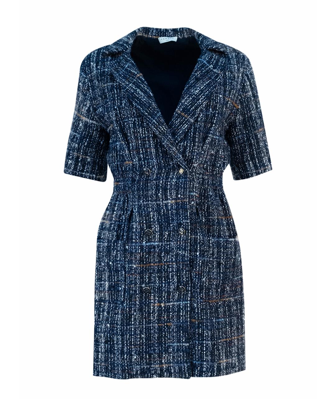 SANDRO Темно-синее повседневное платье, фото 6