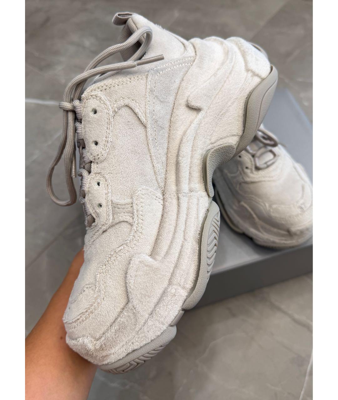 BALENCIAGA Серые текстильные кроссовки, фото 5