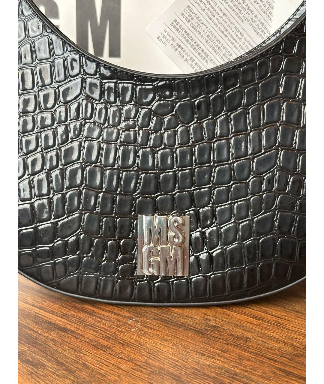 MSGM Черная сумка с короткими ручками, фото 2