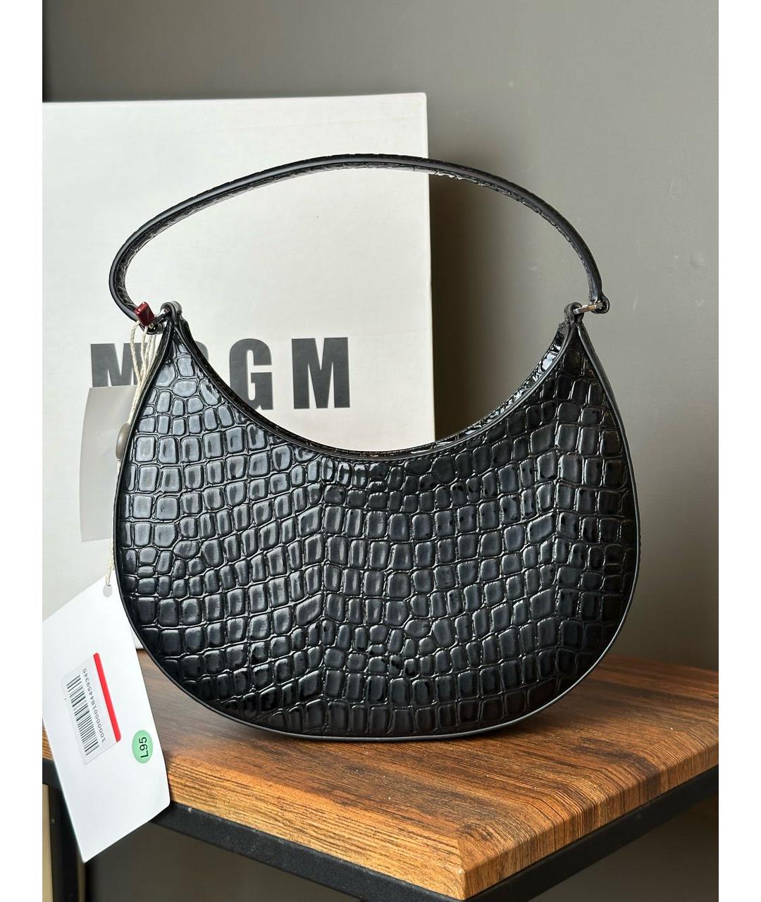 MSGM Черная сумка с короткими ручками, фото 3