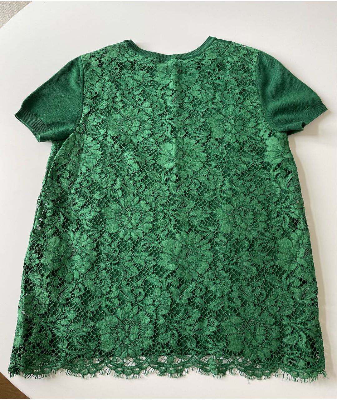 VALENTINO Зеленая шерстяная футболка, фото 2