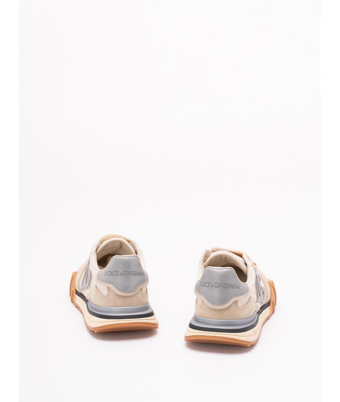 DOLCE&GABBANA Бежевые синтетические кроссовки, фото 3