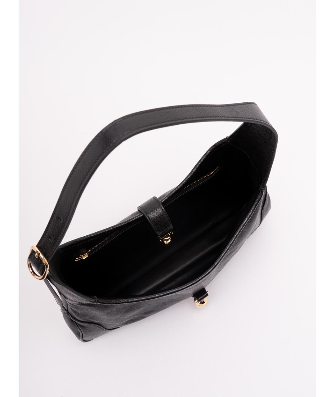 GUCCI Черная кожаная сумка через плечо, фото 8