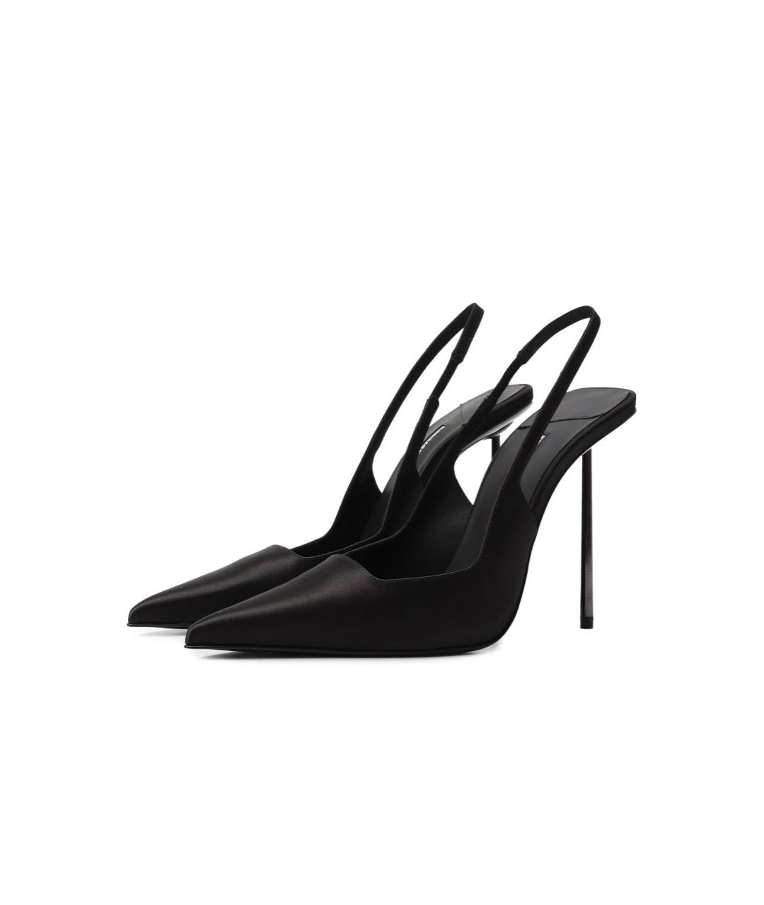 LE SILLA Черные текстильные туфли, фото 2