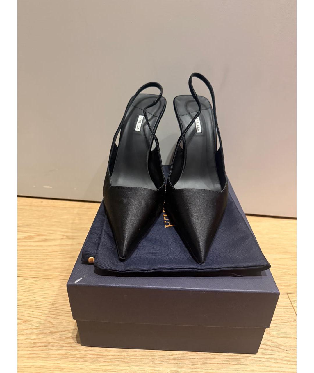 LE SILLA Черные текстильные туфли, фото 6