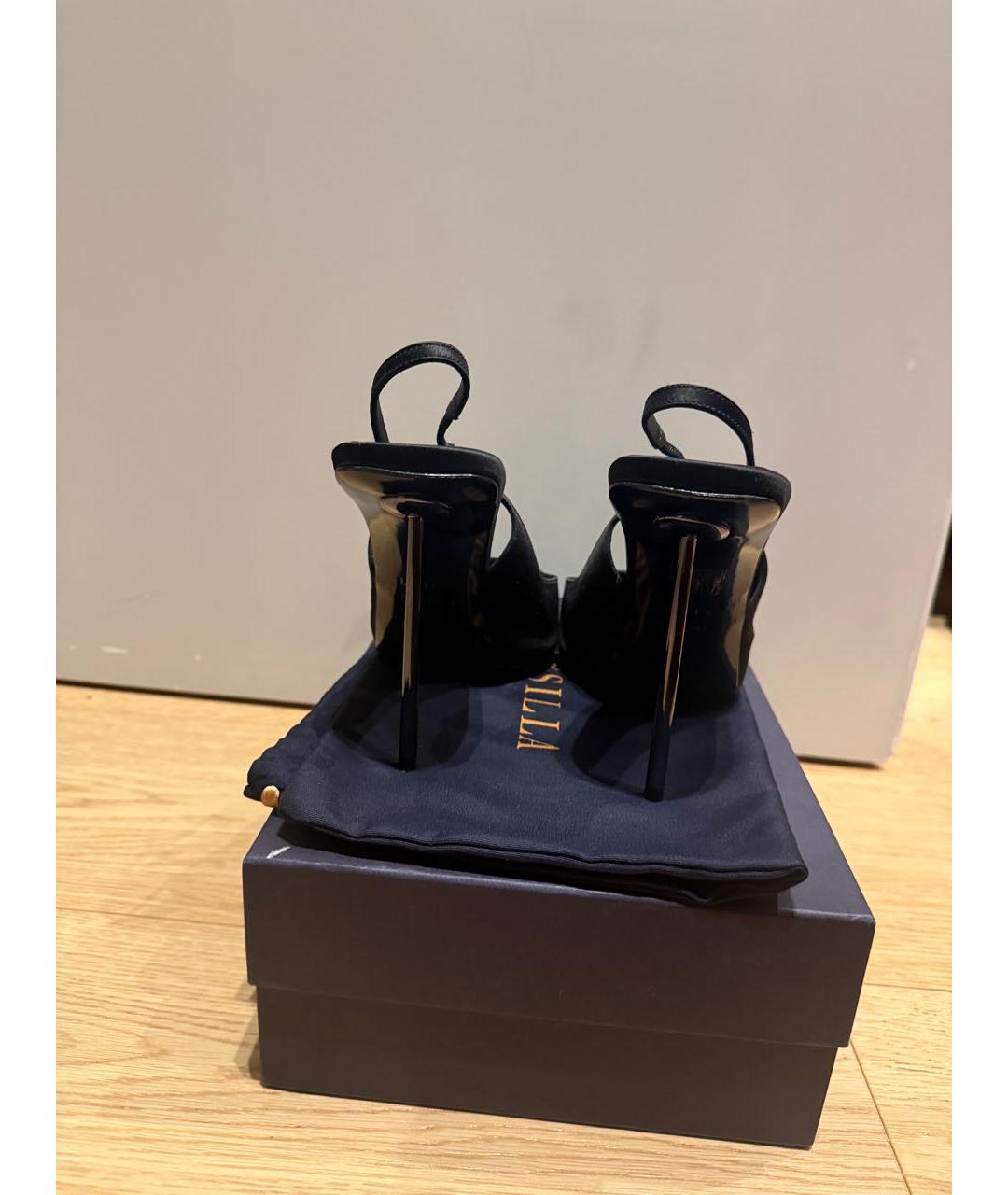 LE SILLA Черные текстильные туфли, фото 3