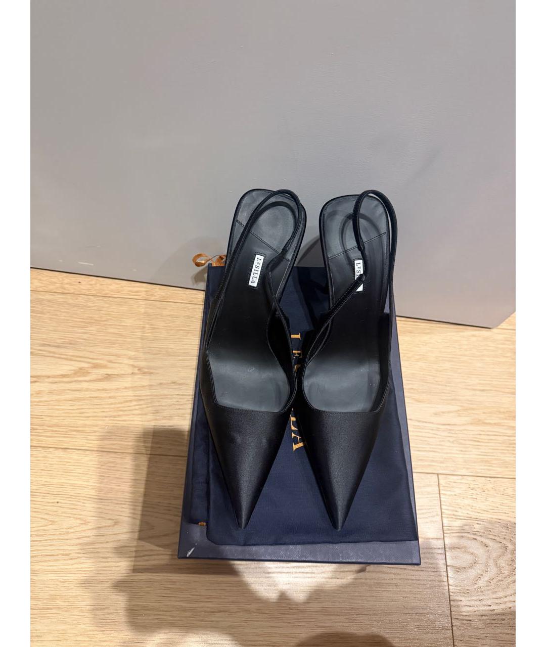 LE SILLA Черные текстильные туфли, фото 5