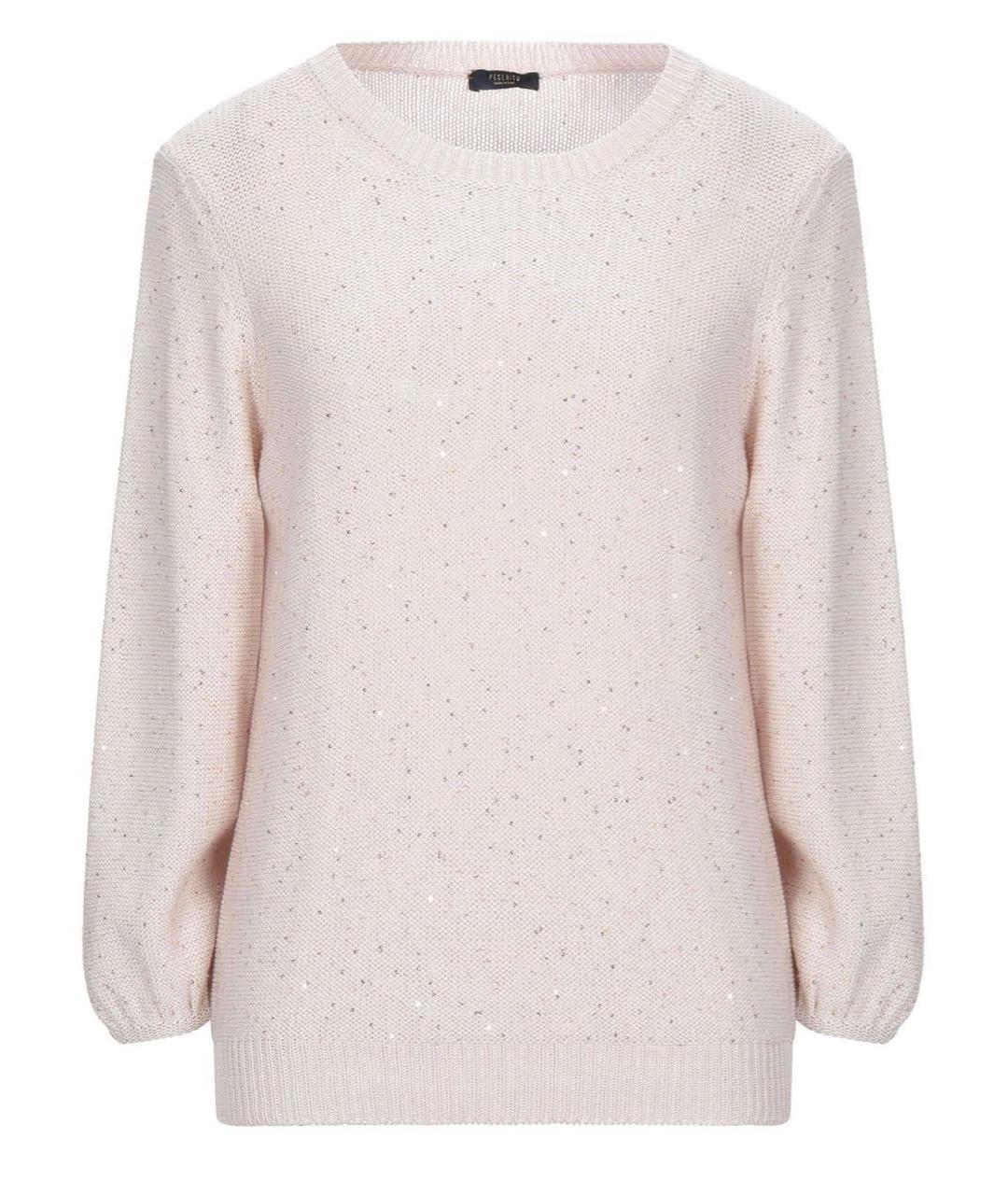 PESERICO Розовый хлопковый джемпер / свитер, фото 9