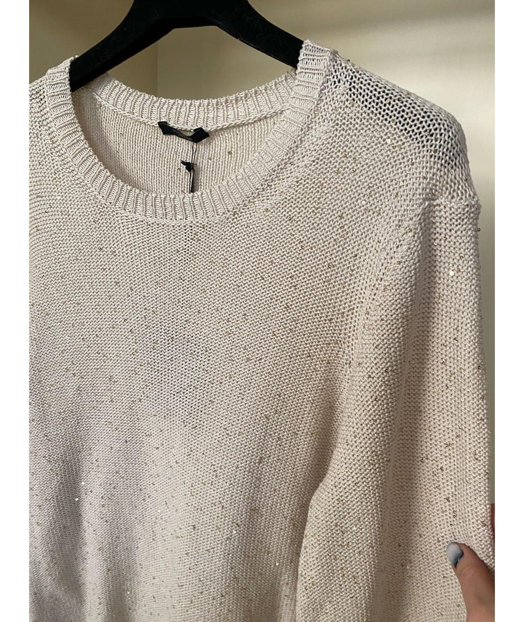 PESERICO Розовый хлопковый джемпер / свитер, фото 6