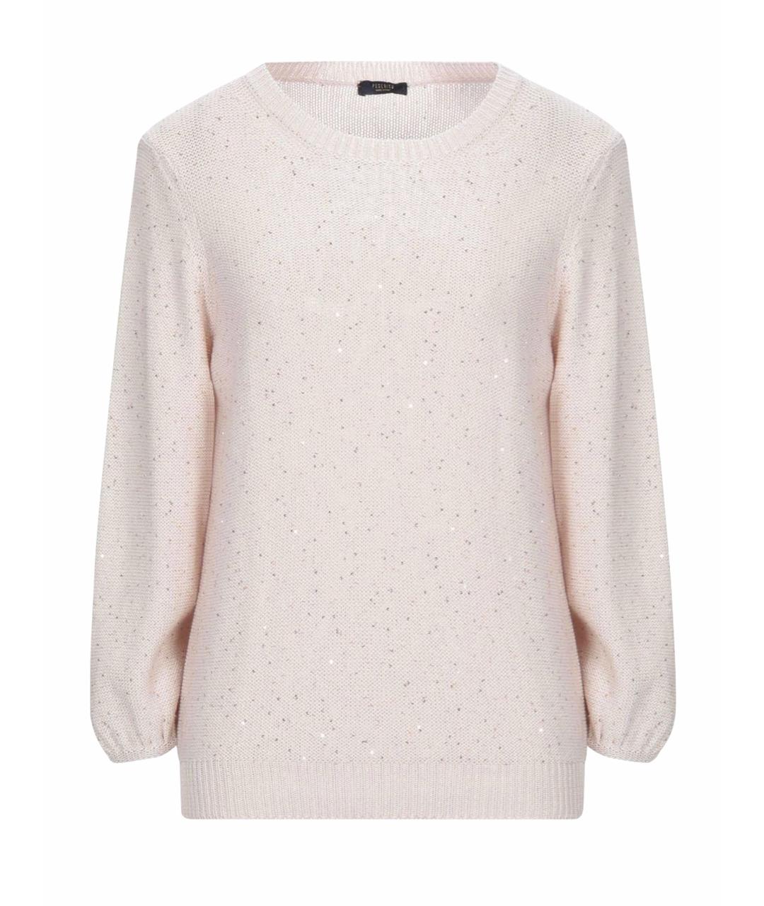 PESERICO Розовый хлопковый джемпер / свитер, фото 1