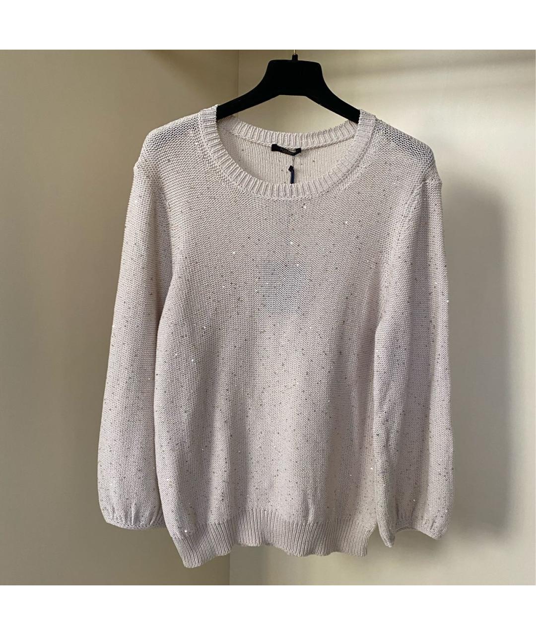 PESERICO Розовый хлопковый джемпер / свитер, фото 4