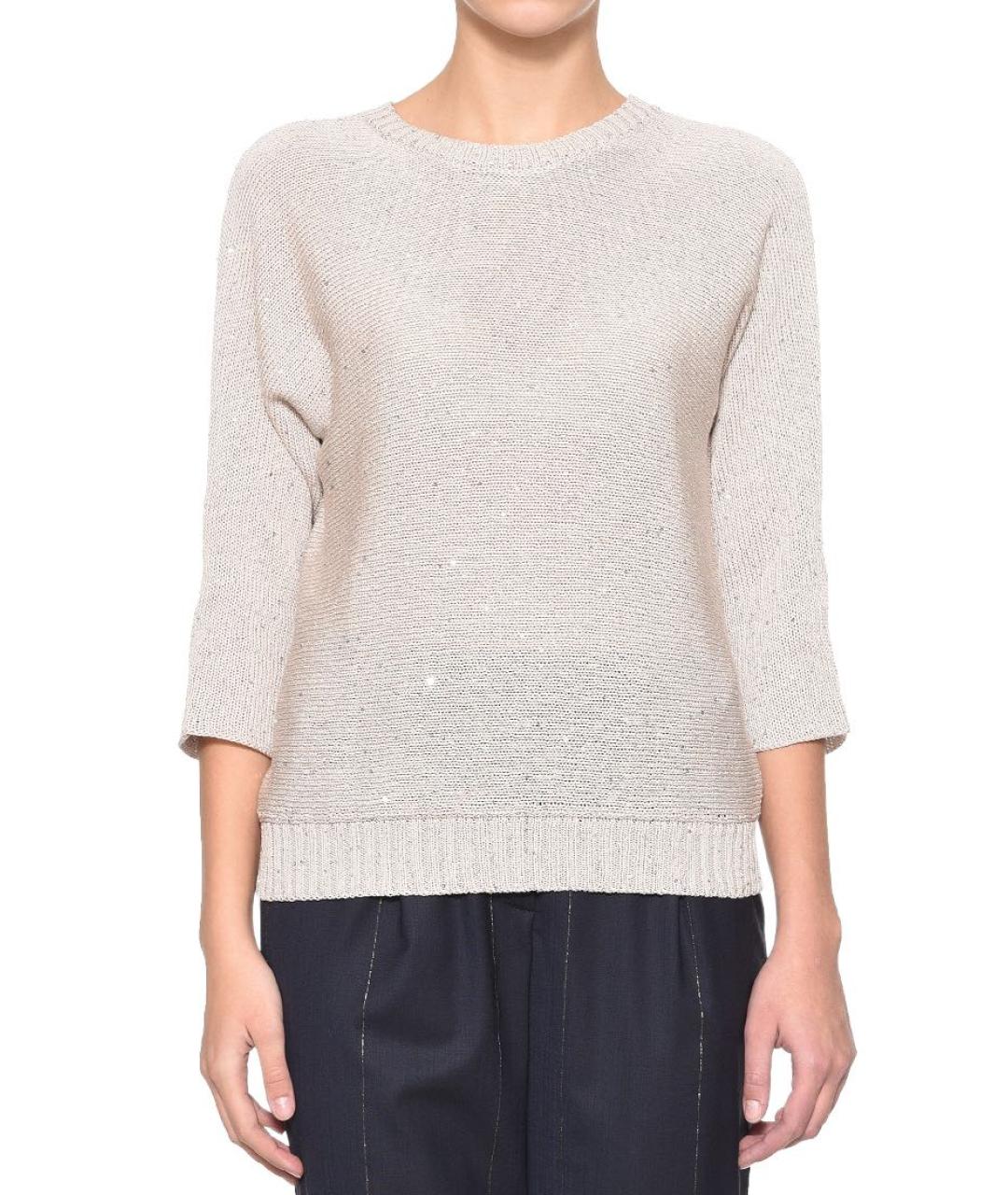 PESERICO Розовый хлопковый джемпер / свитер, фото 3