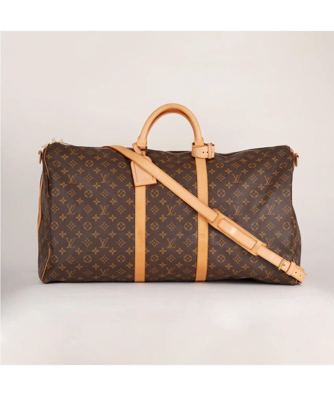 LOUIS VUITTON Коричневая дорожная/спортивная сумка, фото 9