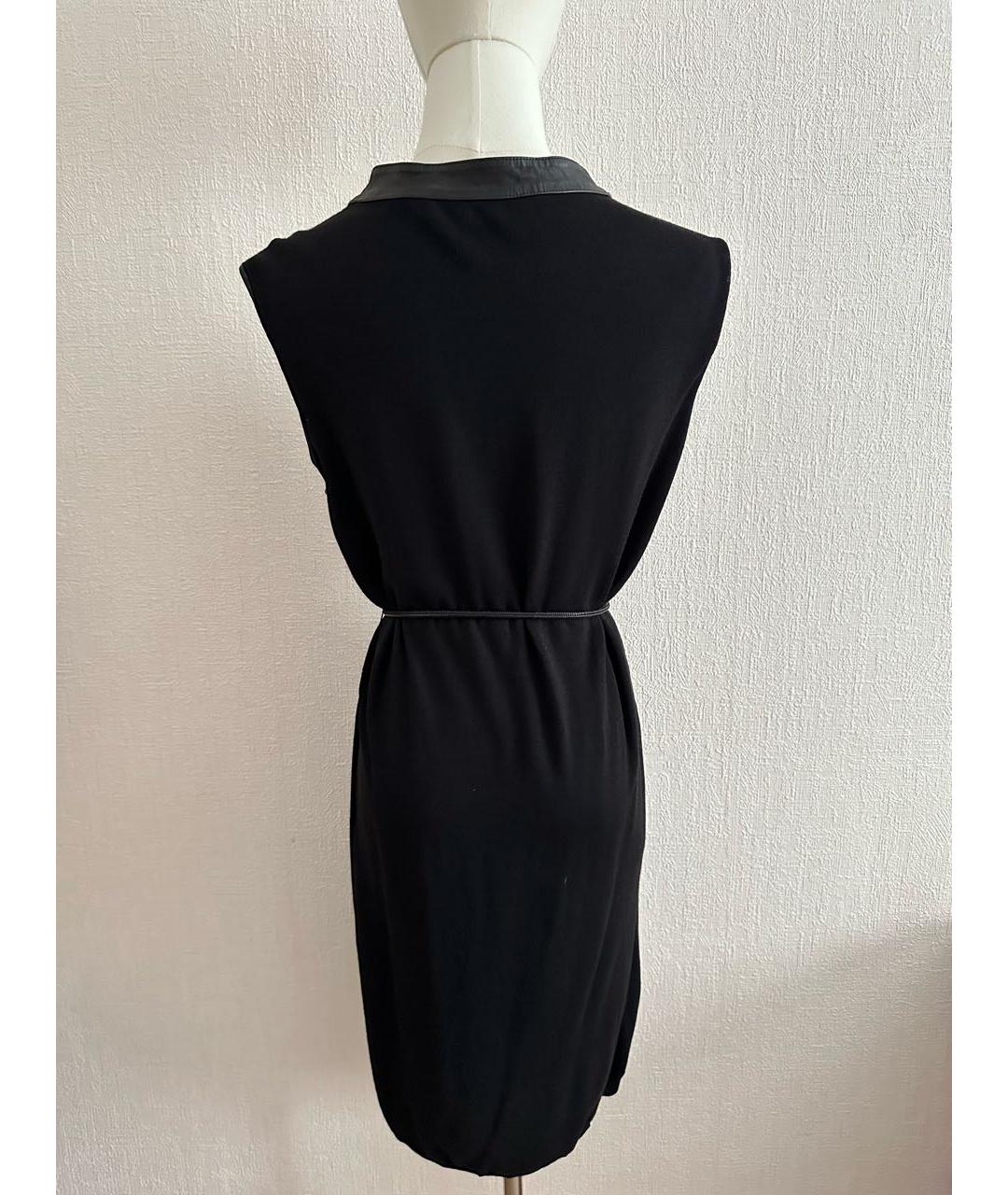 YVES SAINT LAURENT BEAUTY Черное шерстяное повседневное платье, фото 5