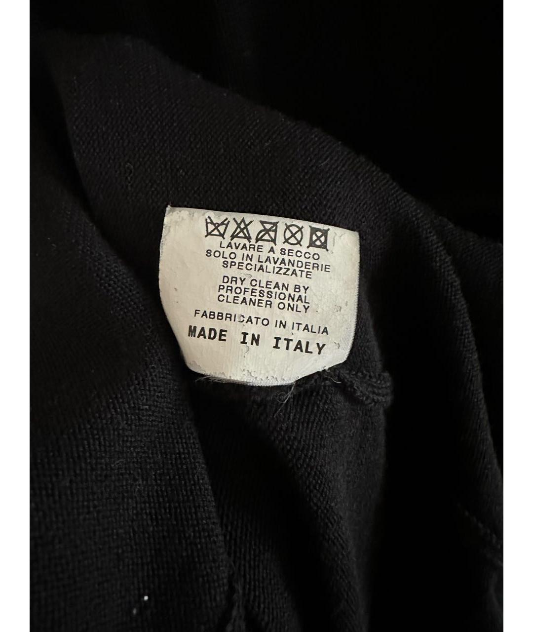 YVES SAINT LAURENT BEAUTY Черное шерстяное повседневное платье, фото 6