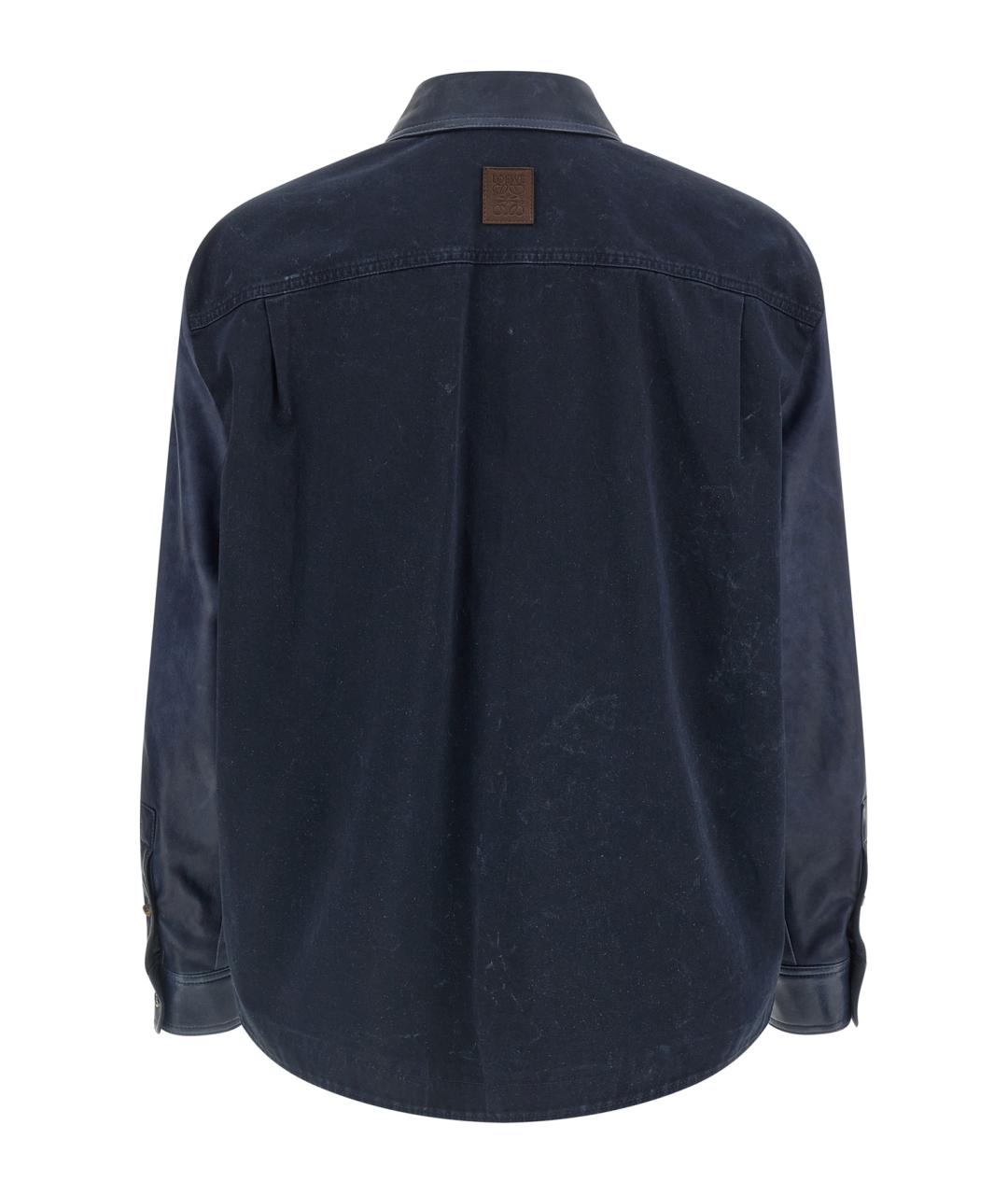 LOEWE Синяя кожаная куртка, фото 2