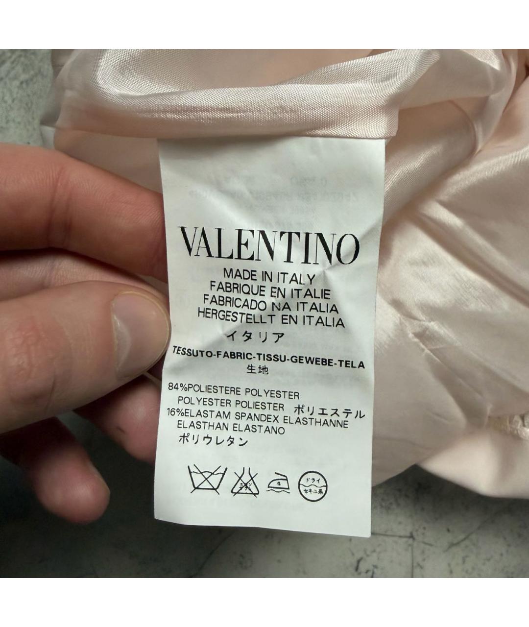 RED VALENTINO Коралловое ацетатное повседневное платье, фото 5