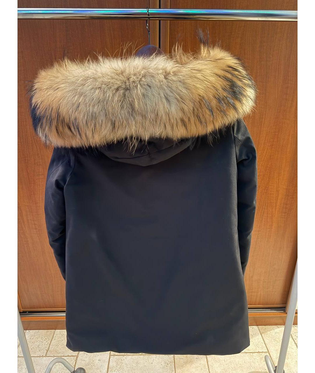 MONCLER Темно-синий деним пуховик, фото 2