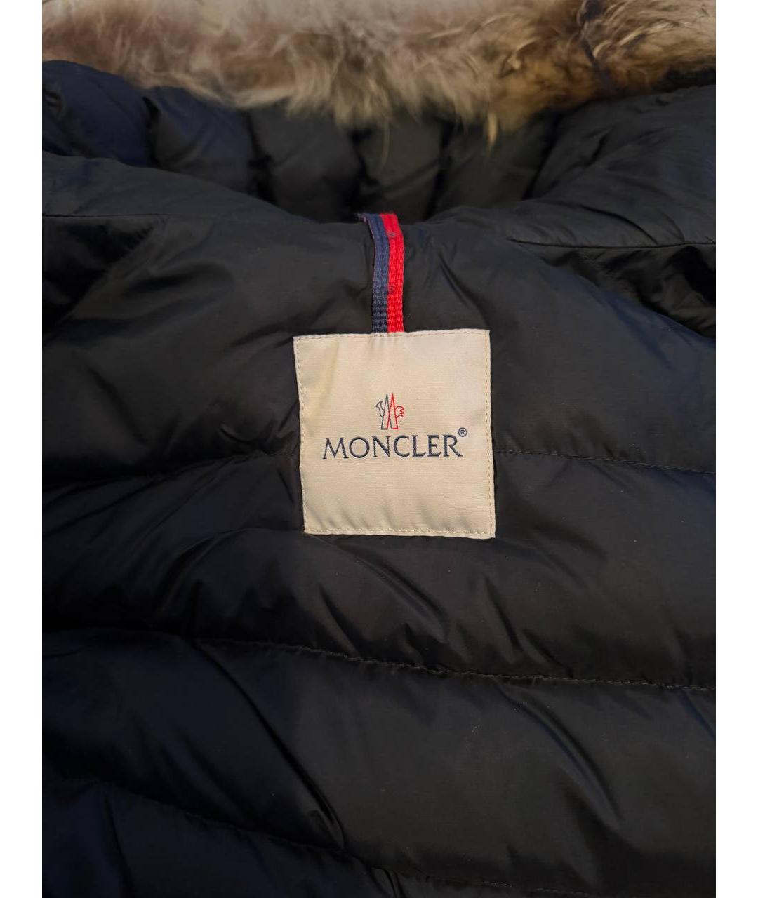 MONCLER Темно-синий деним пуховик, фото 3