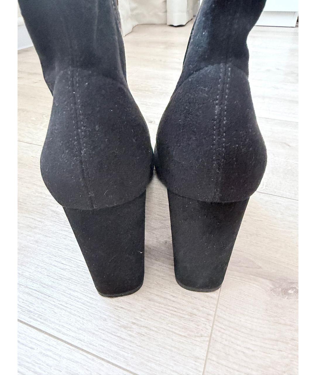 CALVIN KLEIN Черные замшевые ботильоны, фото 4