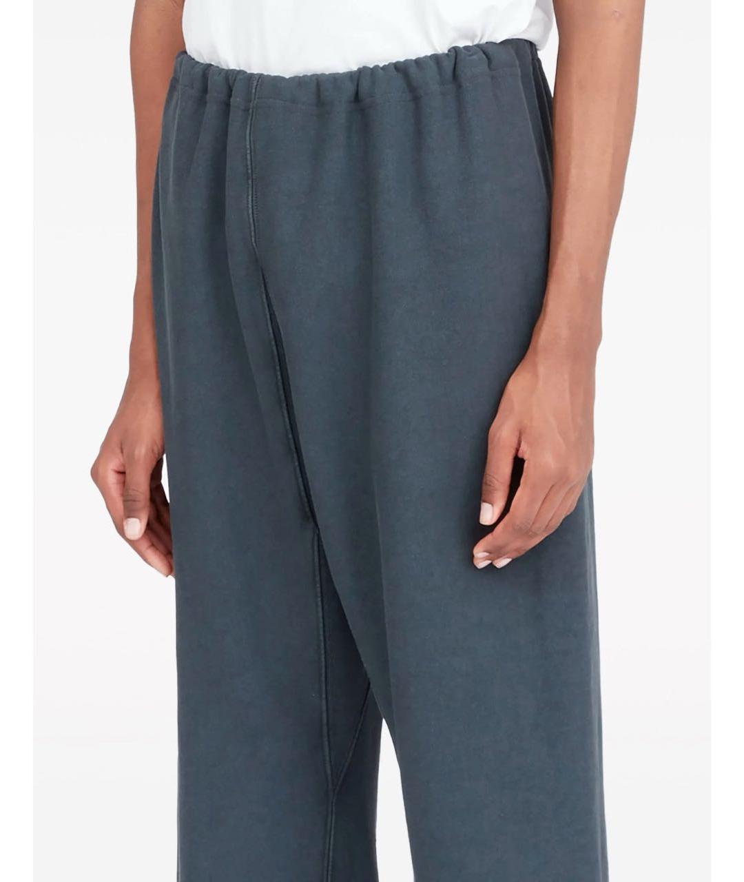MAISON MARGIELA Синие хлопковые брюки широкие, фото 5