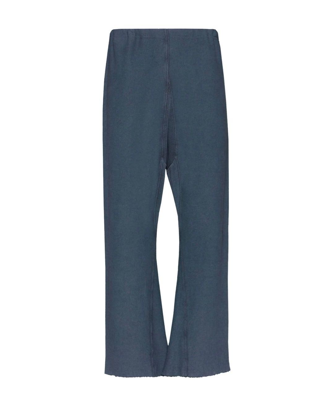 MAISON MARGIELA Синие хлопковые брюки широкие, фото 6