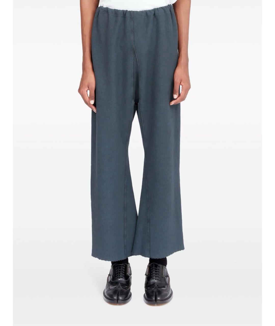 MAISON MARGIELA Синие хлопковые брюки широкие, фото 2