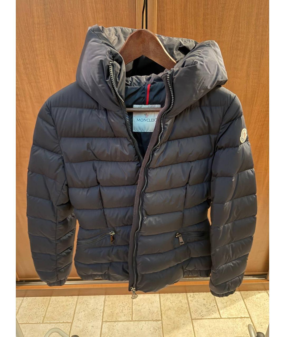 MONCLER Темно-синяя деним куртка, фото 5