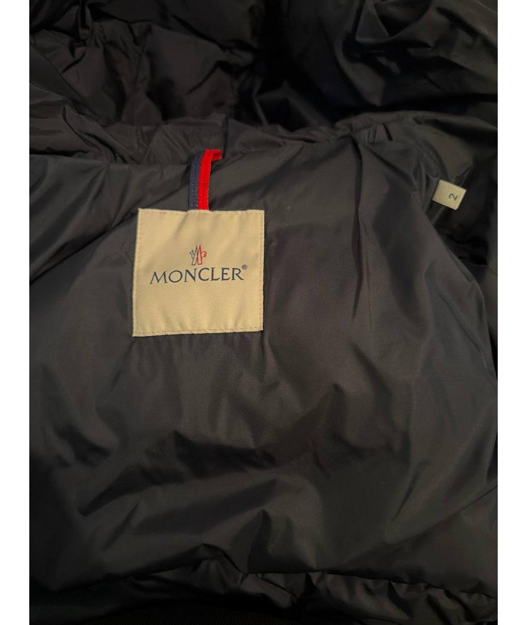 MONCLER Темно-синяя деним куртка, фото 3