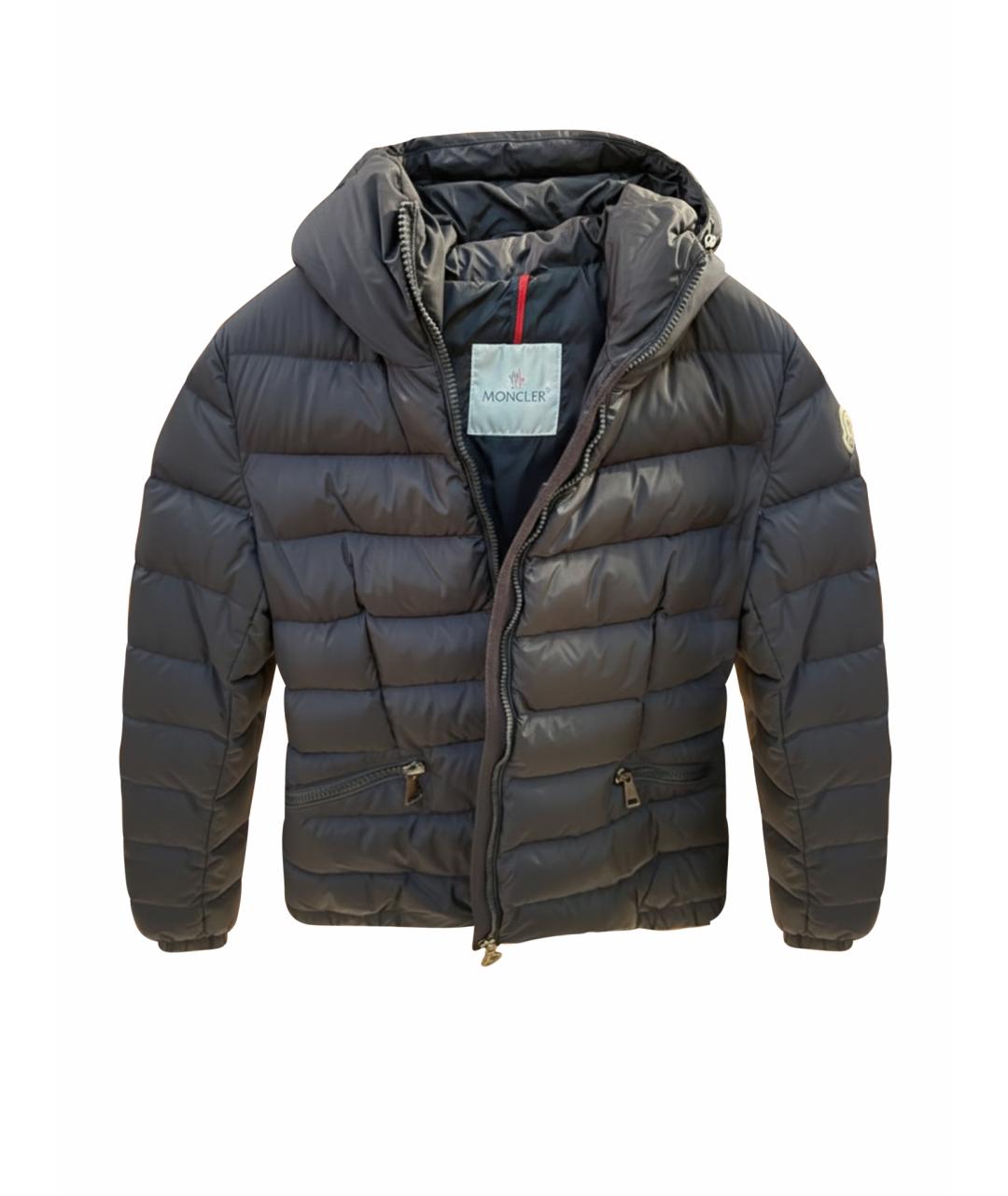 MONCLER Темно-синяя деним куртка, фото 1